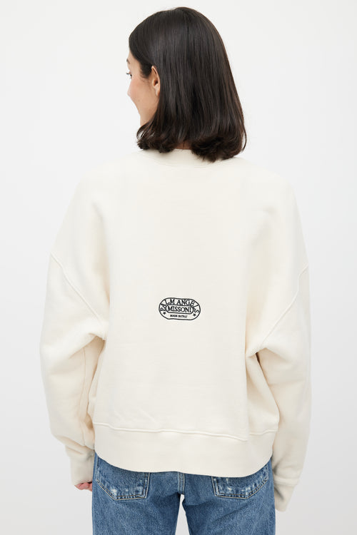Palm Angels x Missoni Cream & Black Sweater