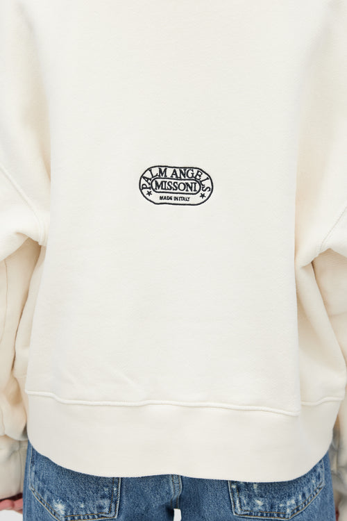 Palm Angels x Missoni Cream & Black Sweater