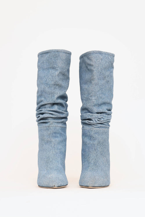 Paris Texas Denim Slouch Boot