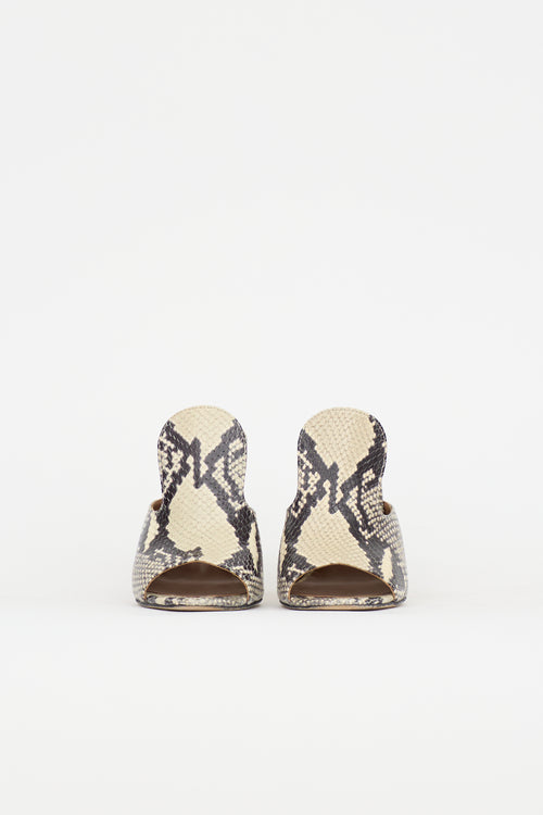 Paris Texas Embossed Leather Mule
