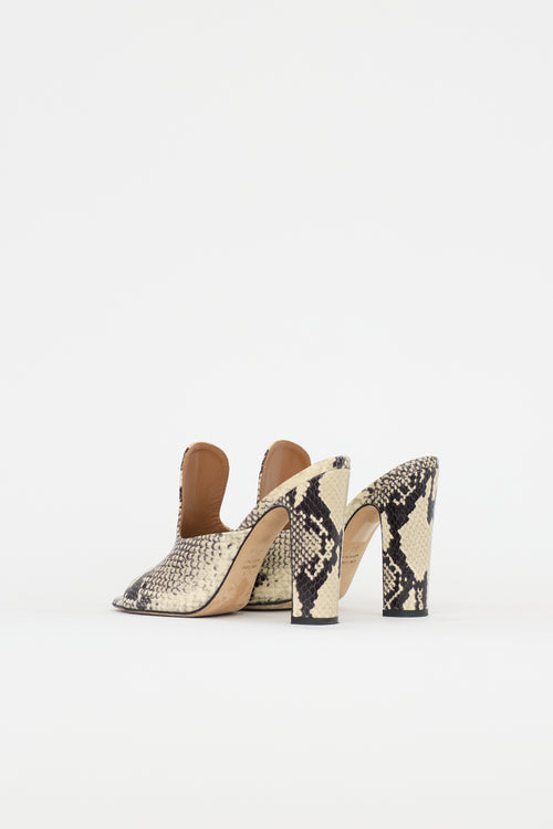 Paris Texas Embossed Leather Mule