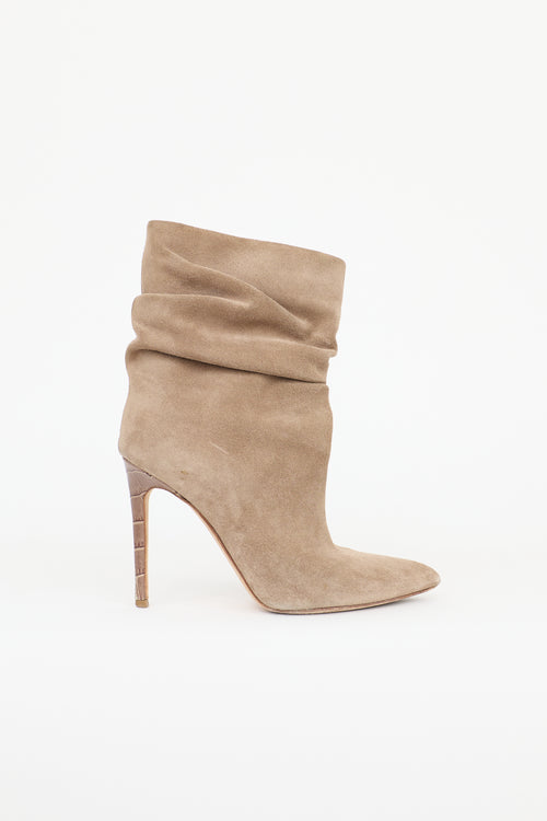 Paris Texas Suede Slouchy Ankle Boot