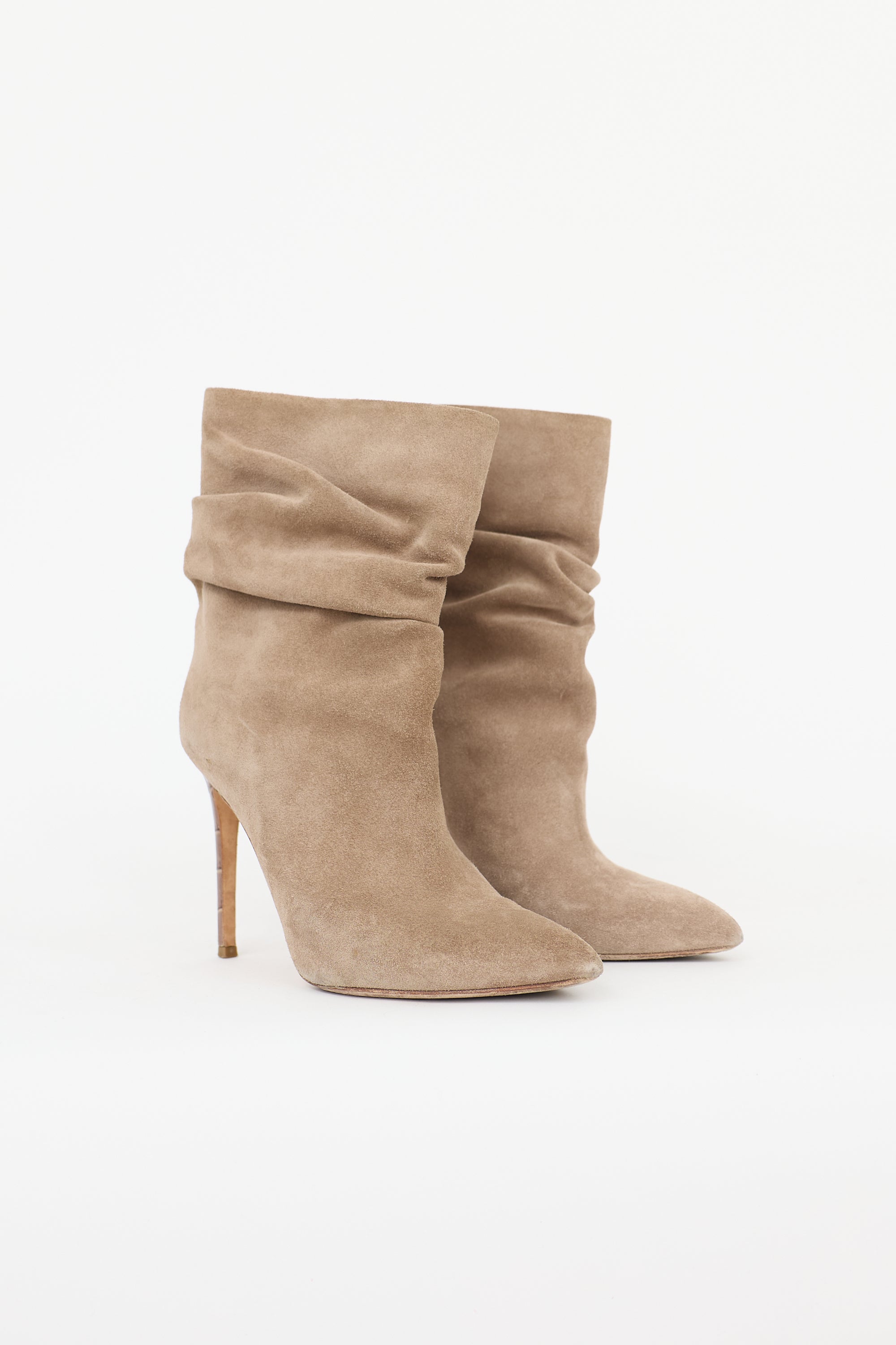 Paris Texas Suede Slouchy Ankle Boot