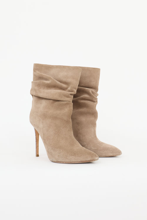 Paris Texas Suede Slouchy Ankle Boot
