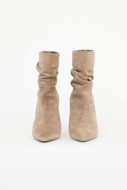 Paris Texas Suede Slouchy Ankle Boot