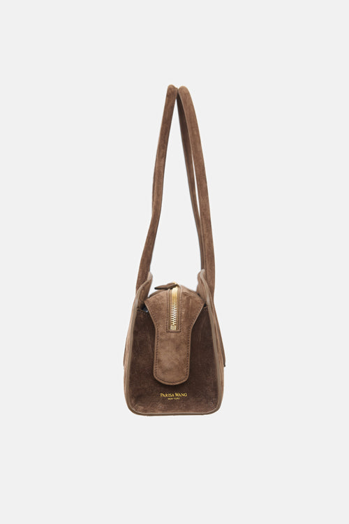 Parisa Wang Suede Gabrielle Bag