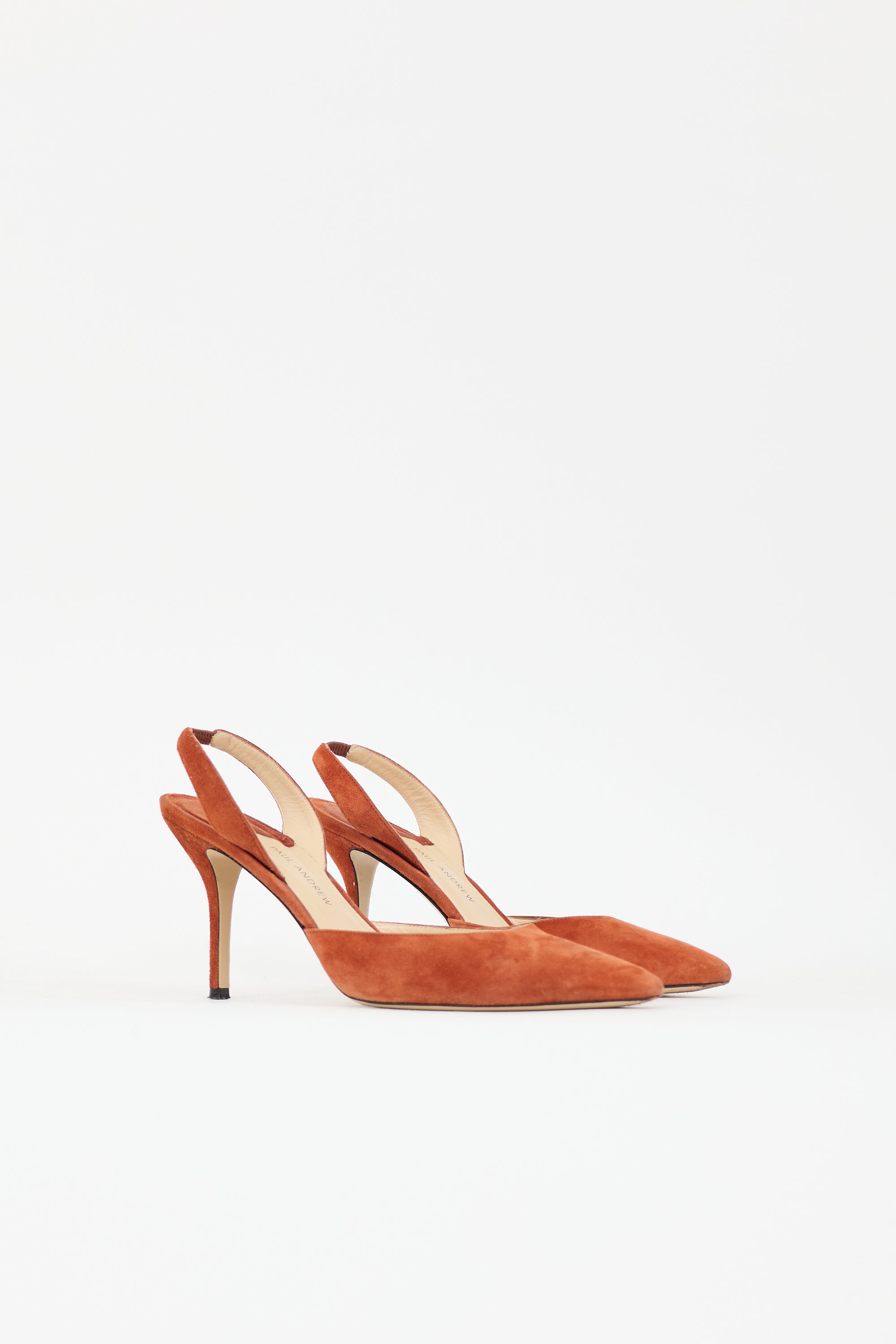 Paul Andrew Suede Rhea Slingback Pump