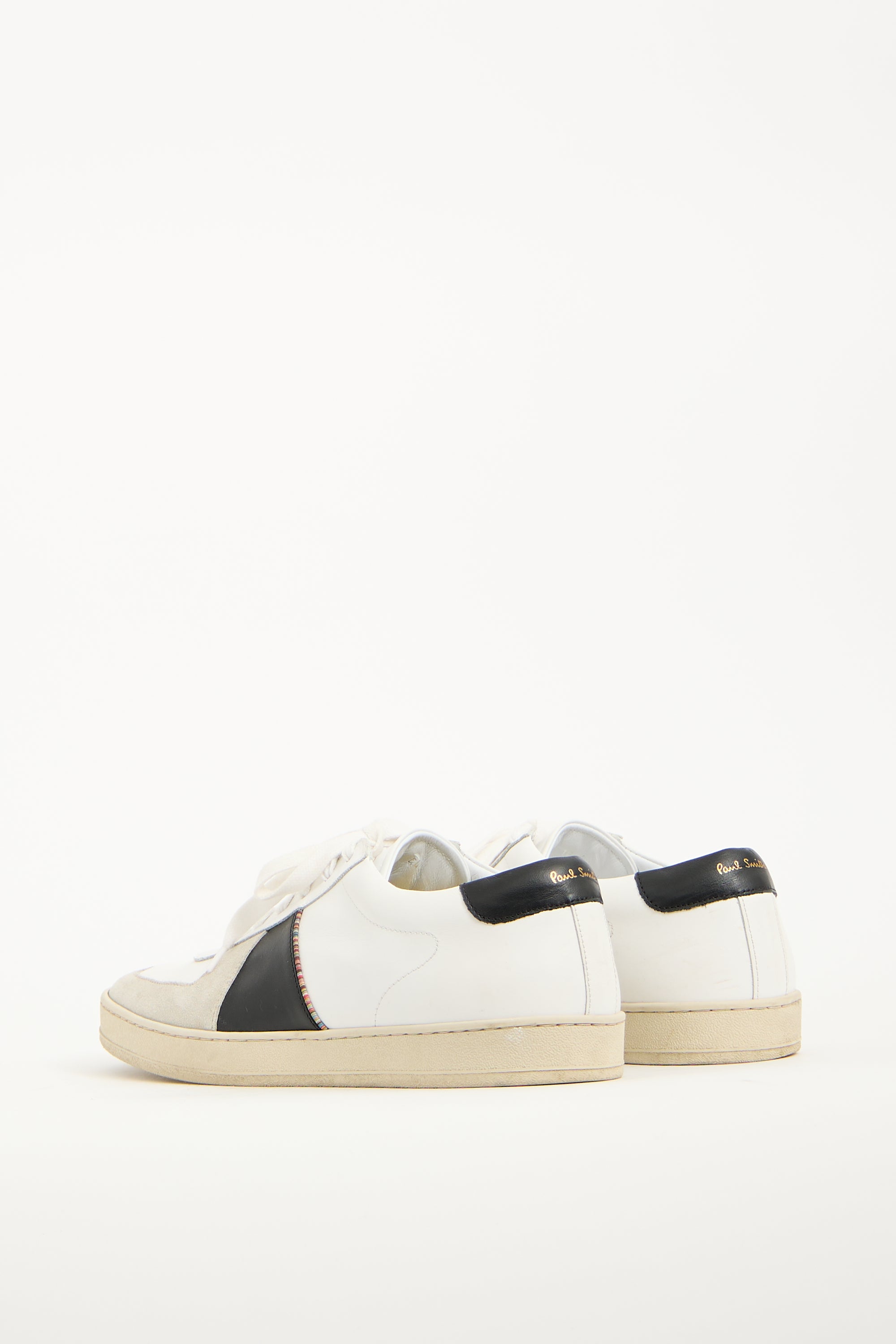 Paul Smith White Leather Harkin Sneaker