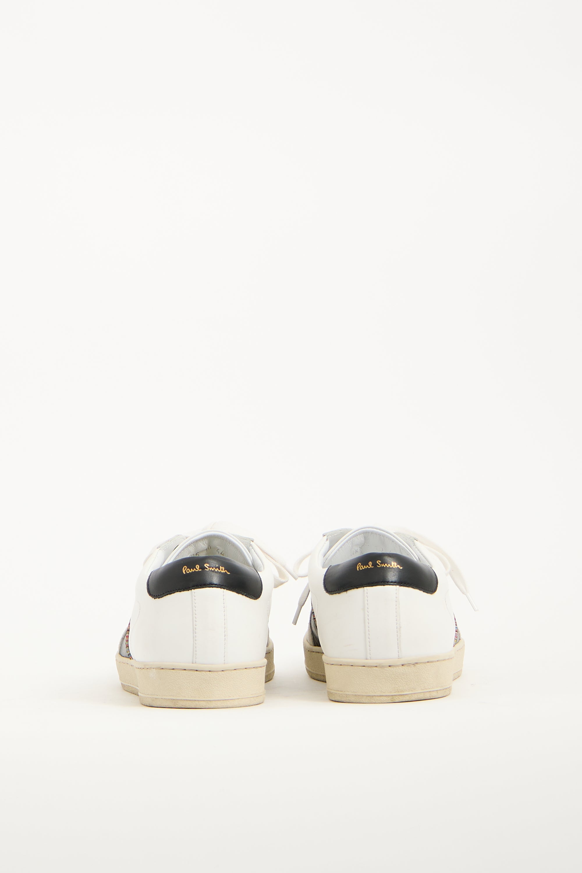 Paul Smith White Leather Harkin Sneaker