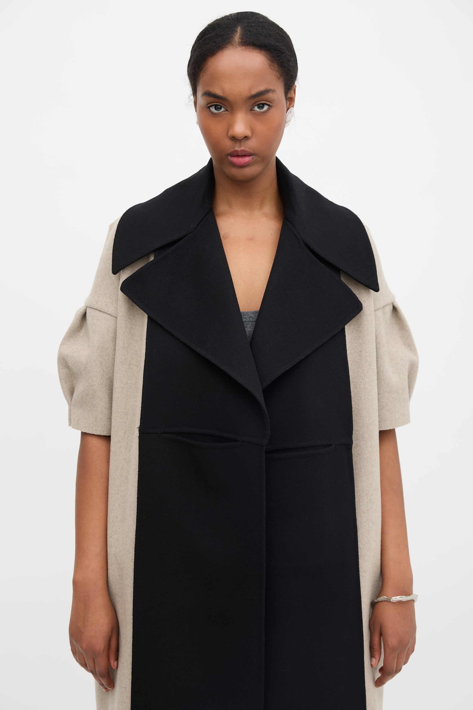 Peter Do FW 2022 Wool Collared Scarf Vest