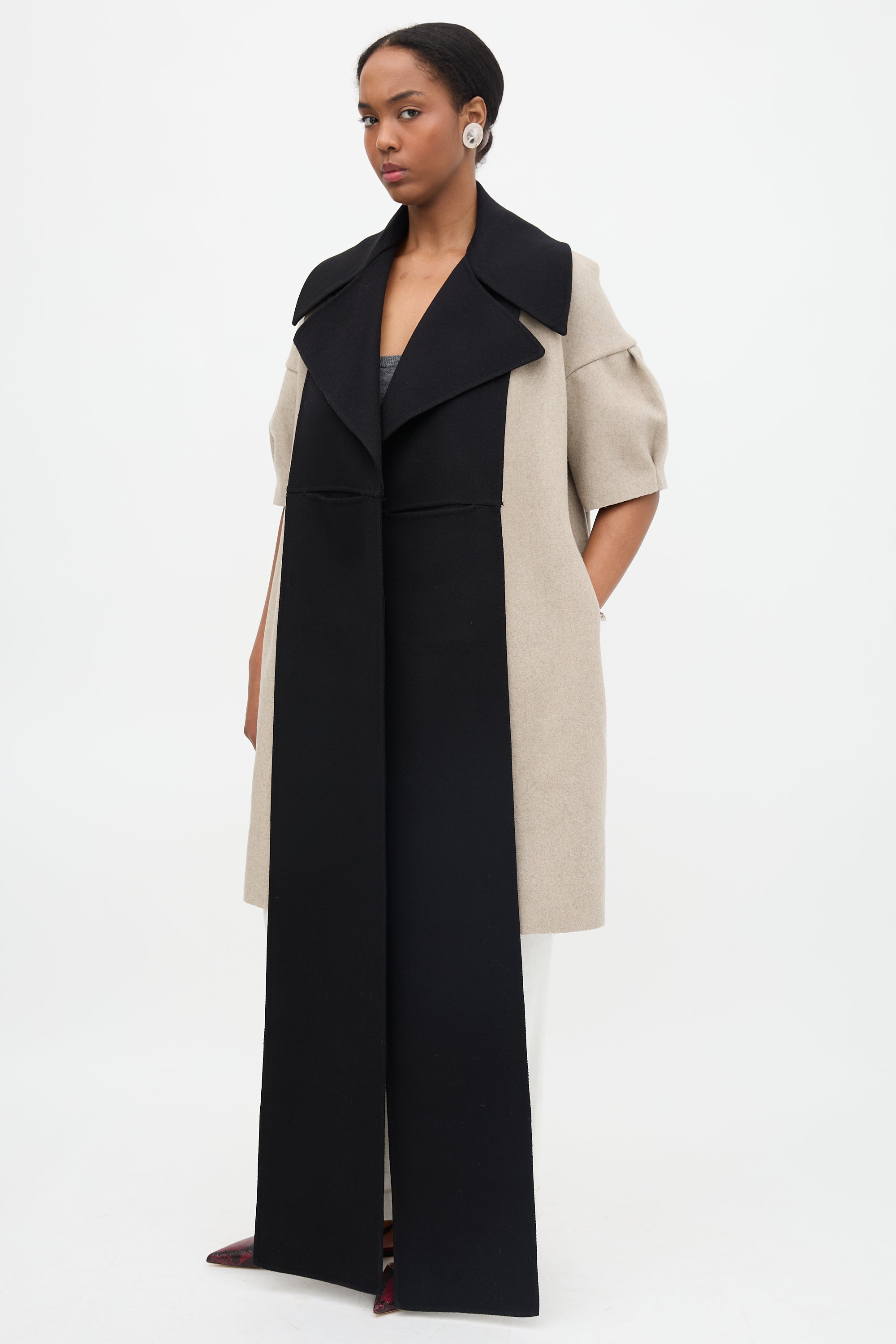 Peter Do FW 2022 Wool Collared Scarf Vest