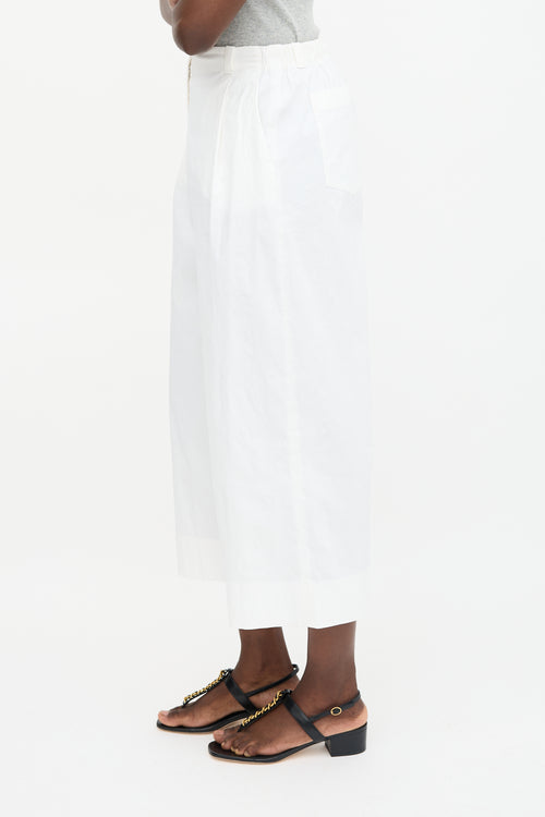 Peter O. Mahler Linen Wide Leg Trouser