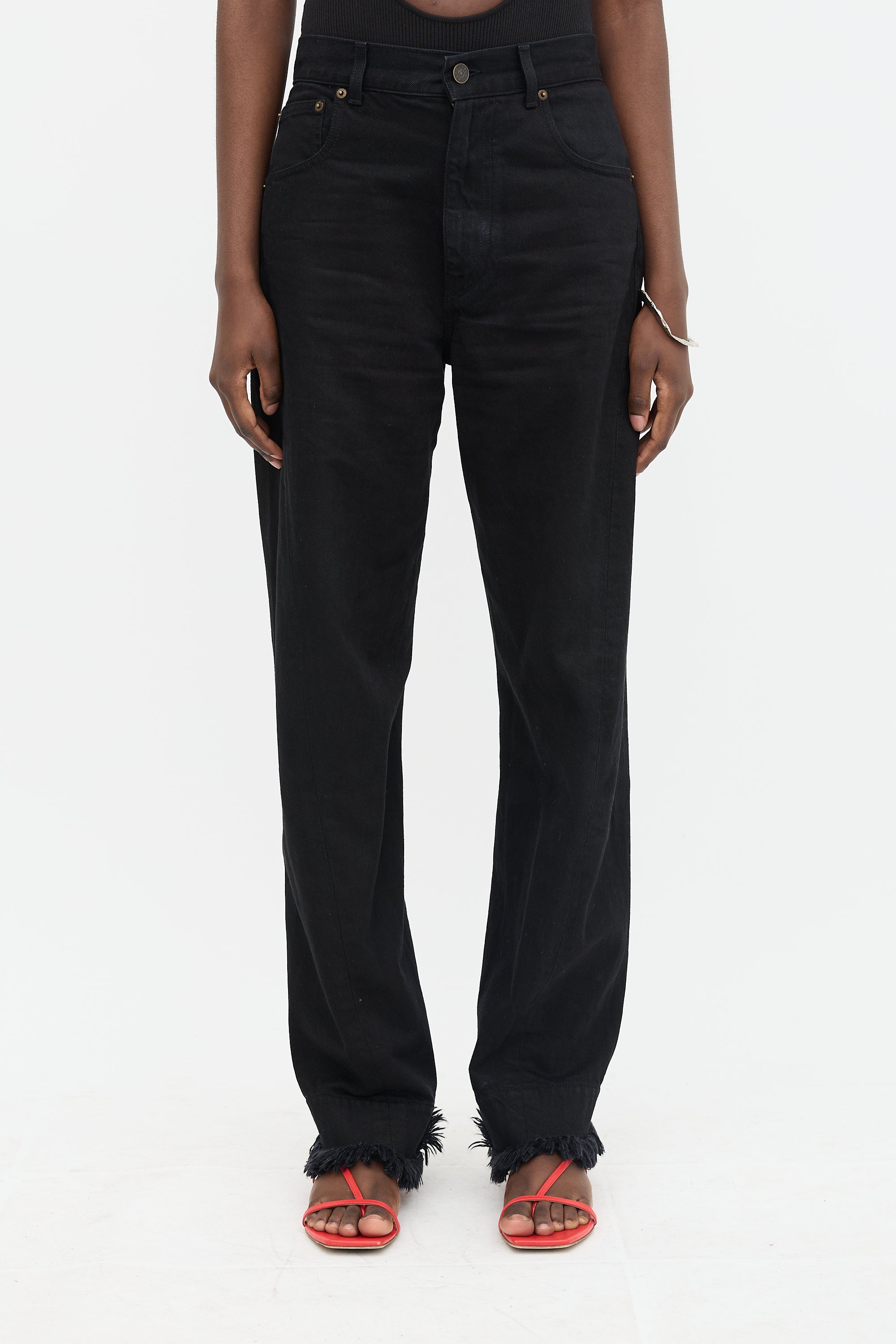 Phoebe Philo Arch Raw Hem Jeans