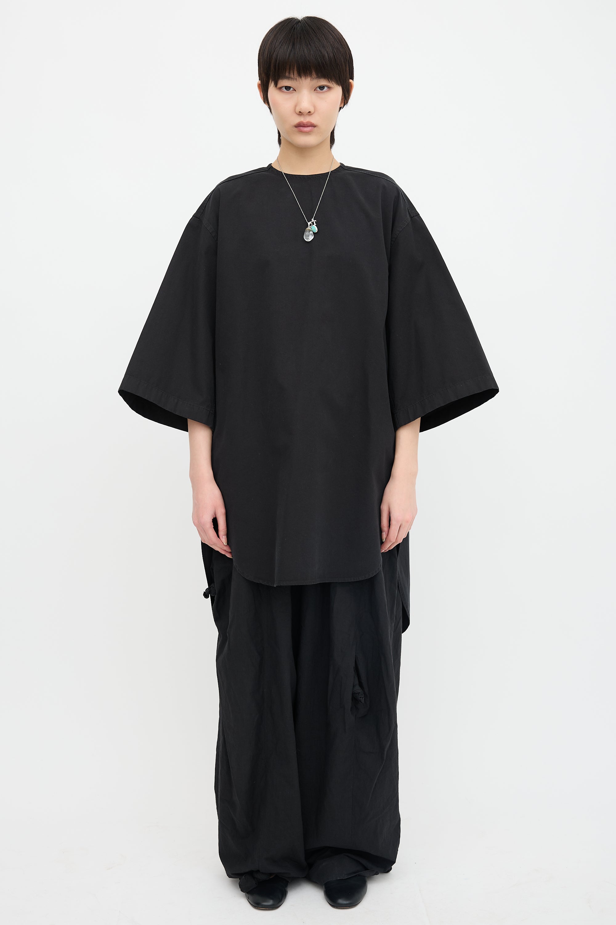 Phoebe Philo Poplin Button Up Tunic