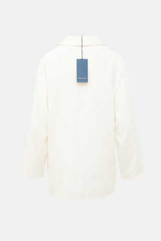 Piazza Sempione Satin Tunic Blouse
