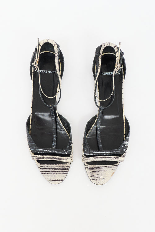 Pierre Hardy Leather Ankle Strap Sandal