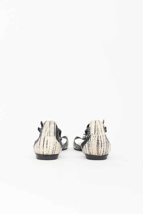 Pierre Hardy Leather Ankle Strap Sandal