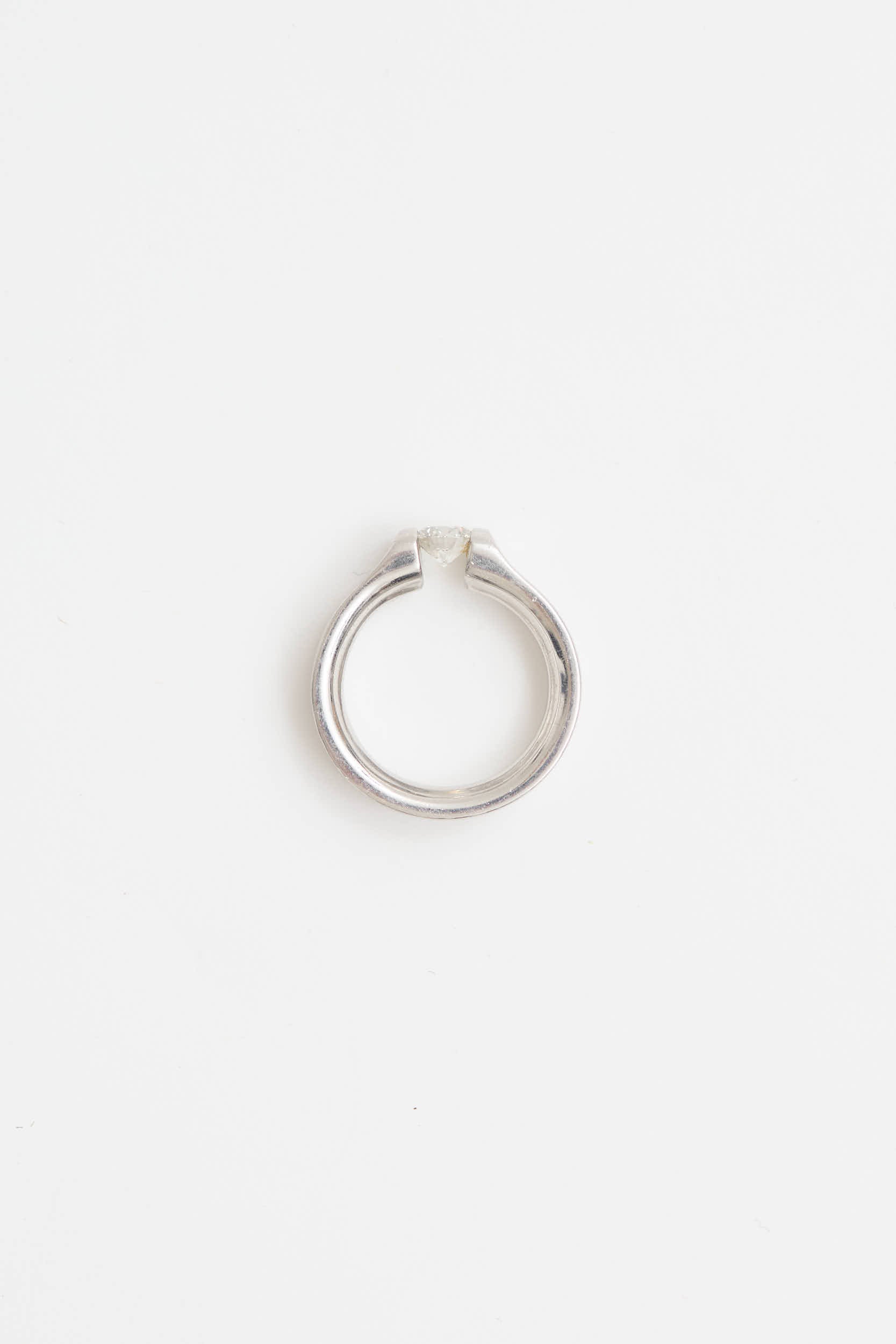 Fine Jewelry Platinum Floating Diamond Ring