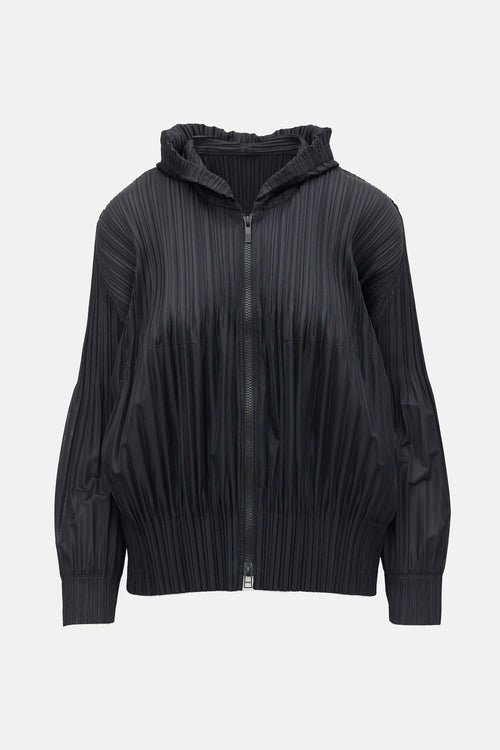 Pleats Please Issey Miyake Plissé Fluffy Basics Hoodie