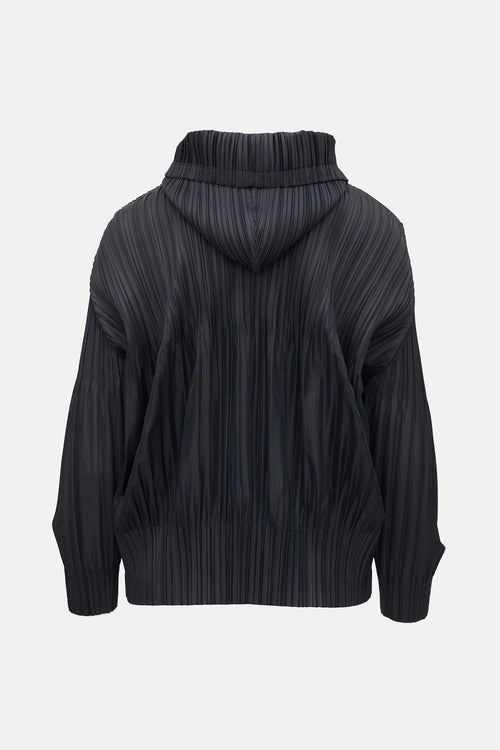 Pleats Please Issey Miyake Plissé Fluffy Basics Hoodie