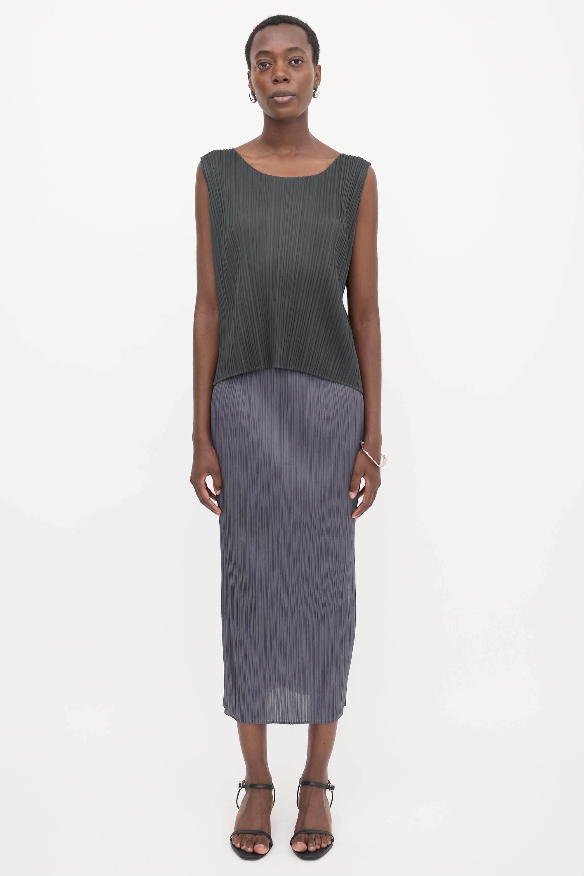 Pleats Please Issey Miyake Plissé Sleeveless Top