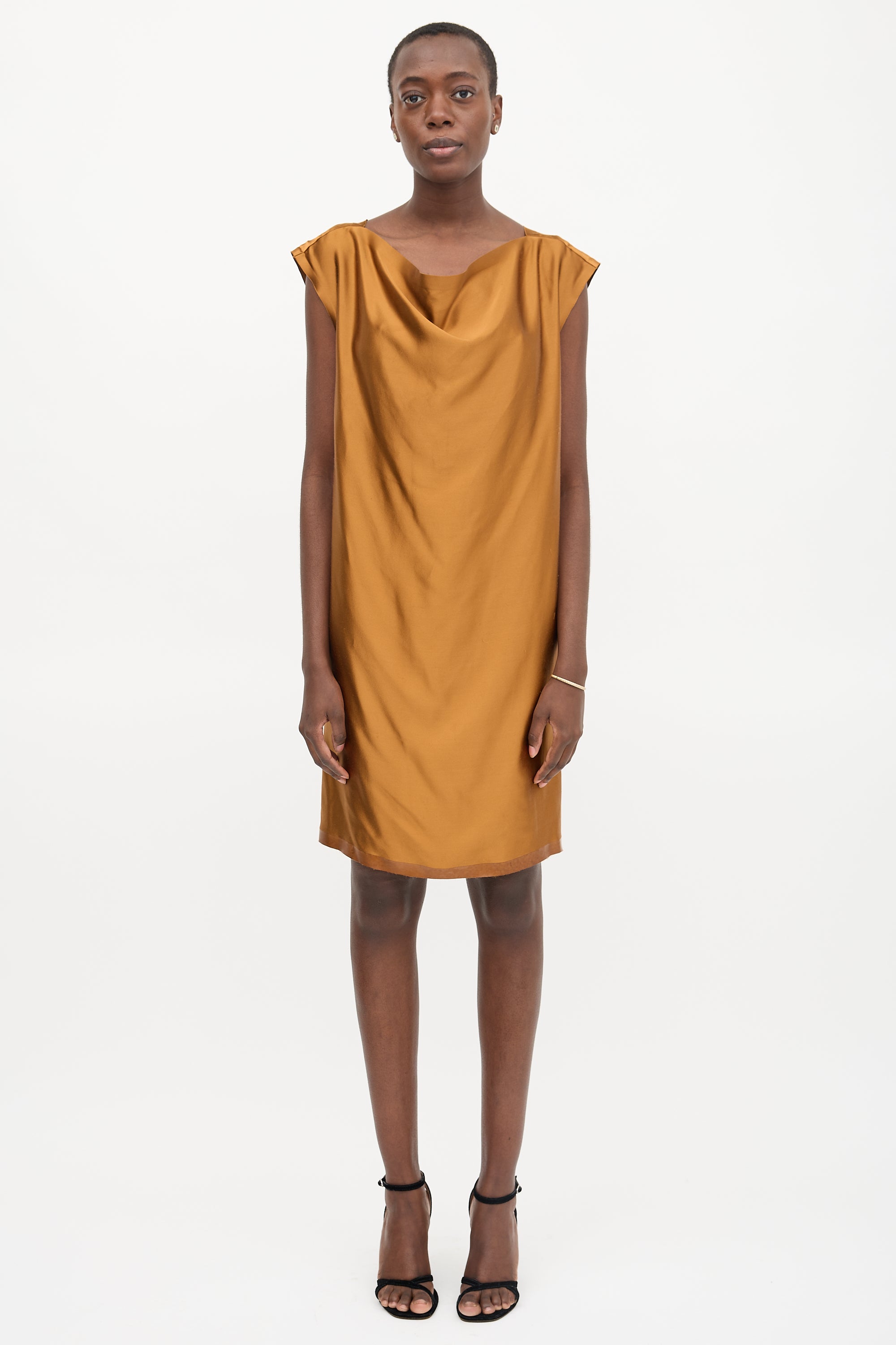 Ports 1961 Silk Draped Mini Dress