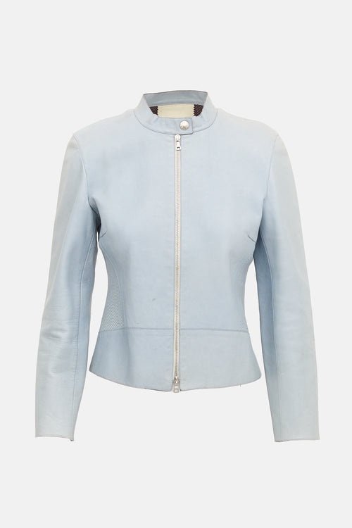 Prada 1990s Leather Moto Jacket
