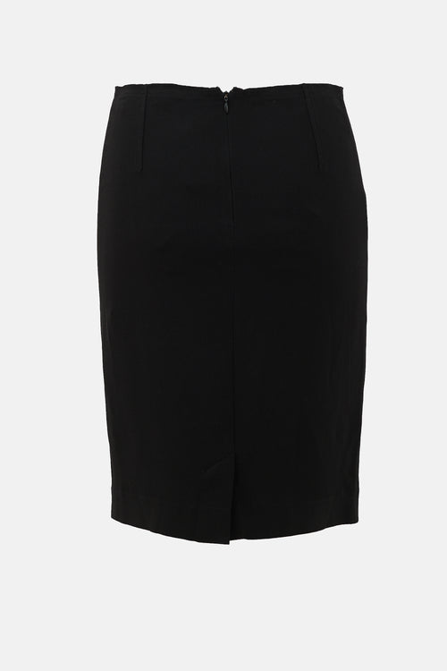 Prada 2007 Crepe Pencil Skirt