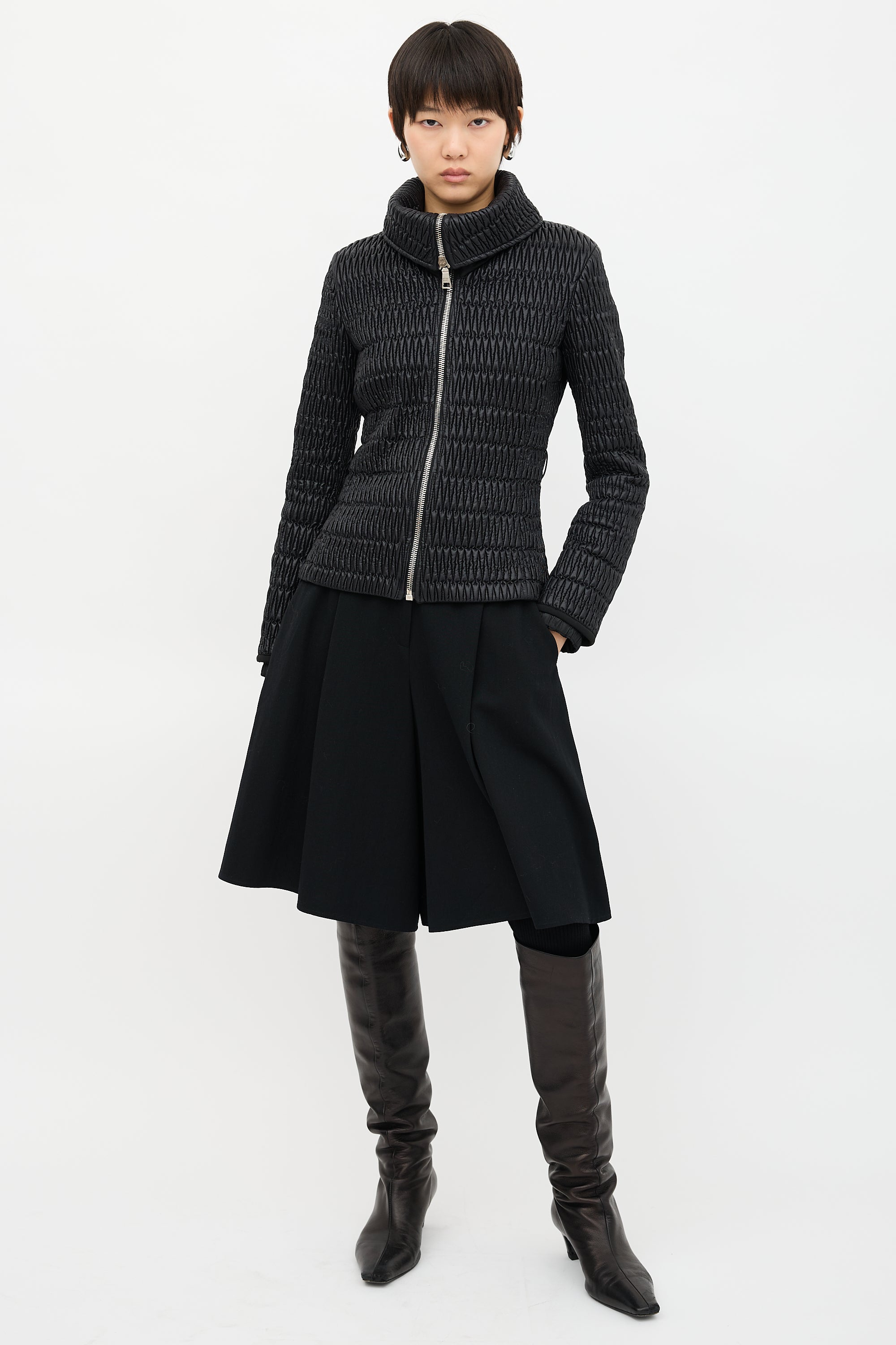 Prada 2008 Nylon Matelassé Jacket