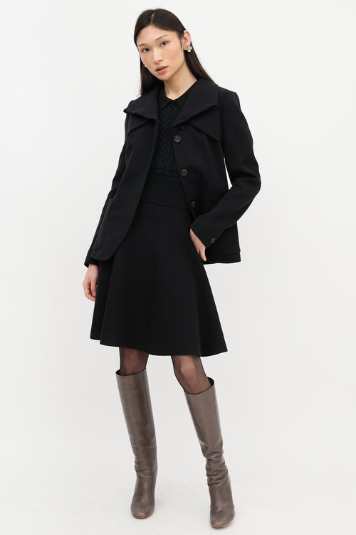 Prada 2009 Wool Folded Jacket