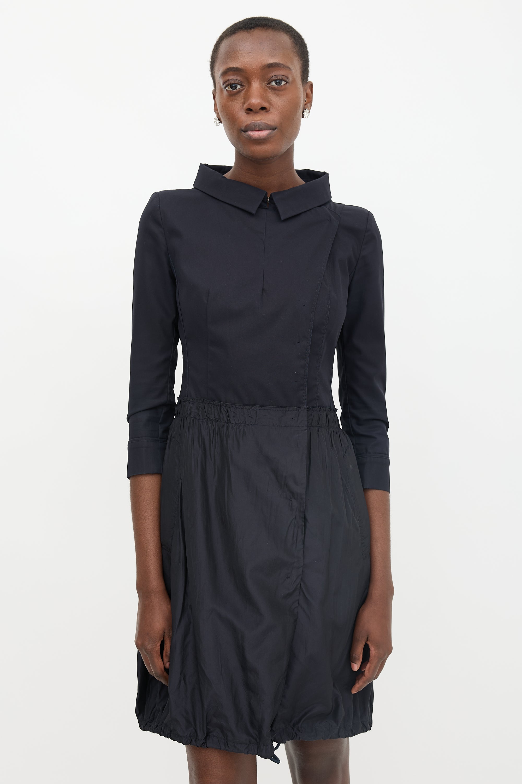 Prada Sport 2009 Satin Collared Dress