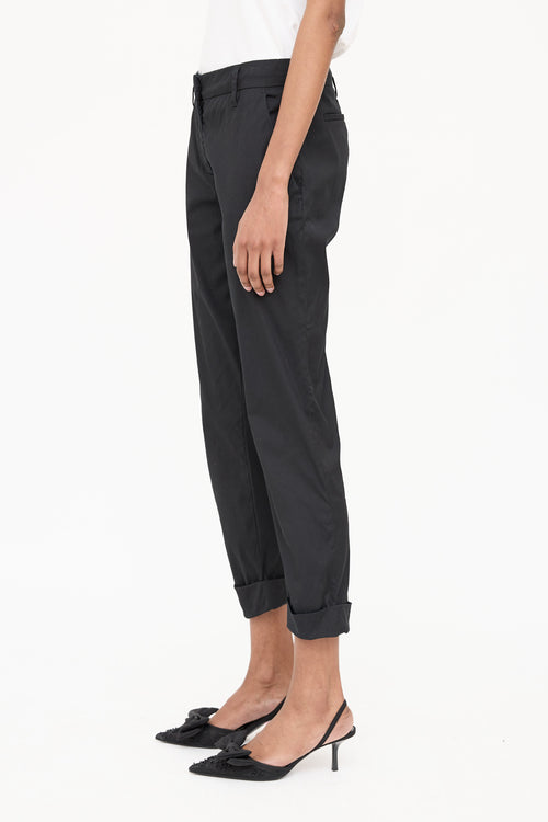 Prada 2013 Poplin Cuffed Slim Trouser