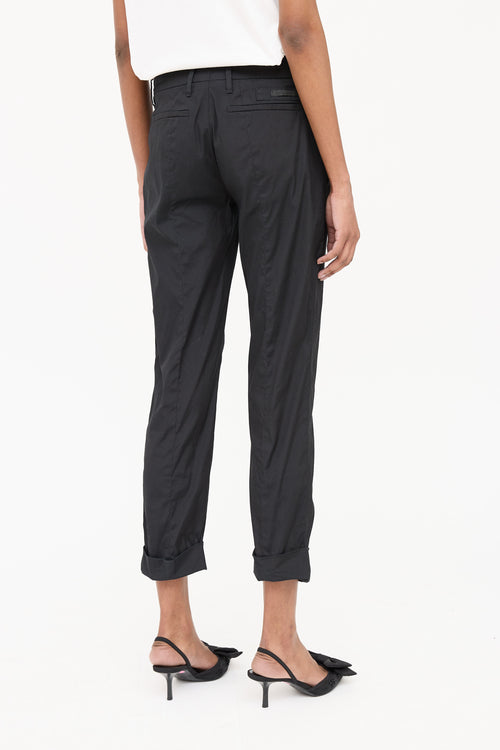 Prada 2013 Poplin Cuffed Slim Trouser