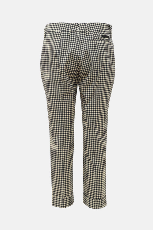 Prada 2015 Wool Check Trouser