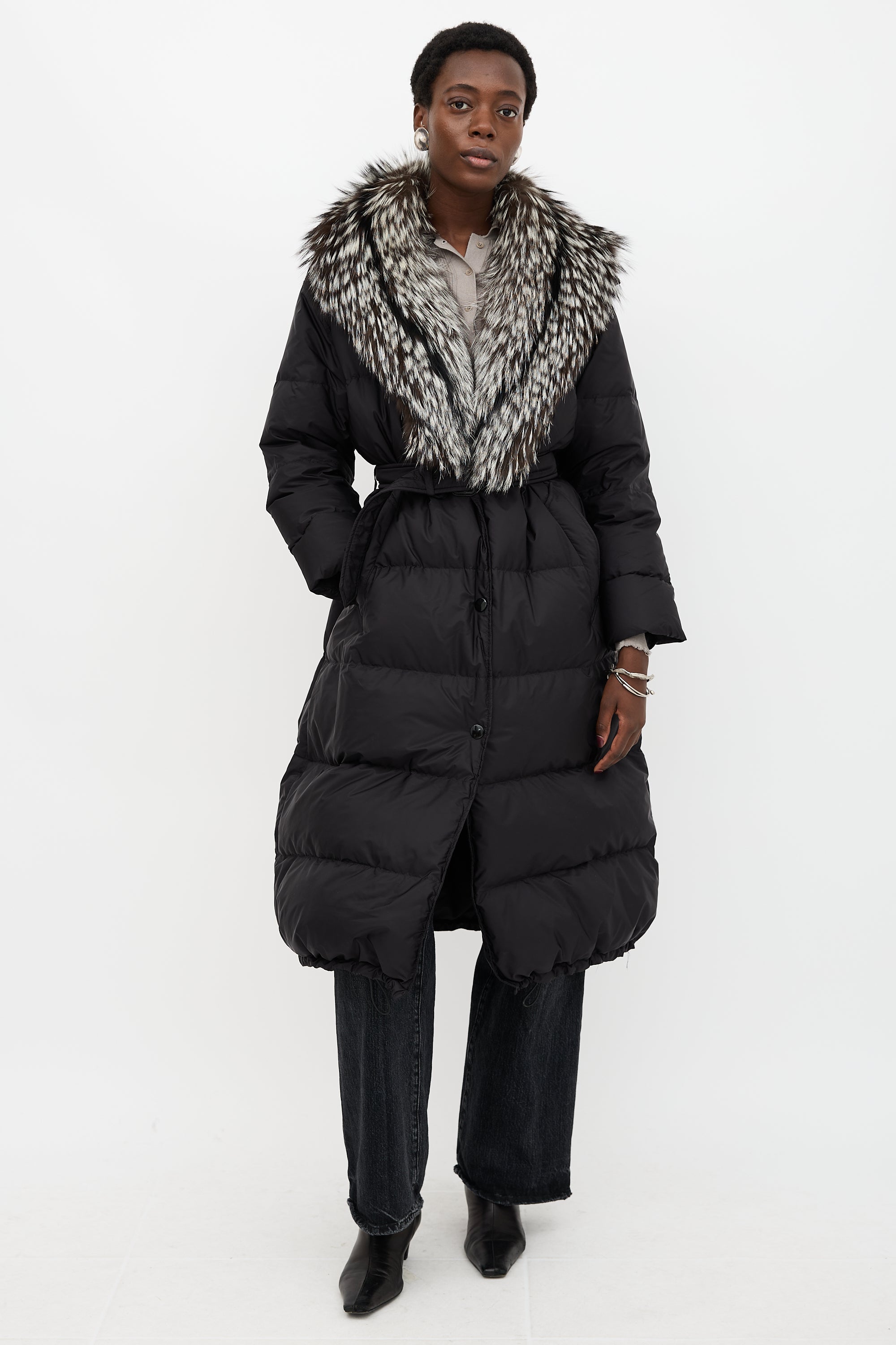 Prada 2018 Down & Fur Coat