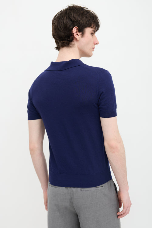 Prada 2018 Intarsia Logo Polo