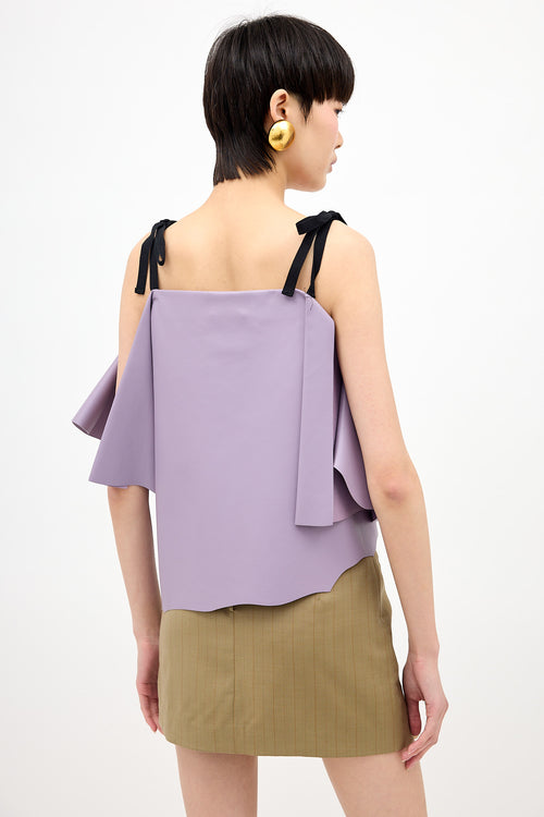 Prada SS 2020 Leather Sequin Top