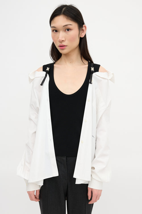 Prada 2021 Logo Strap Shirt