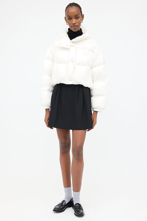Prada 2022 Down & Nylon Convertible Puffer Jacket
