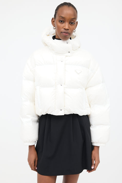 Prada 2022 Down & Nylon Convertible Puffer Jacket