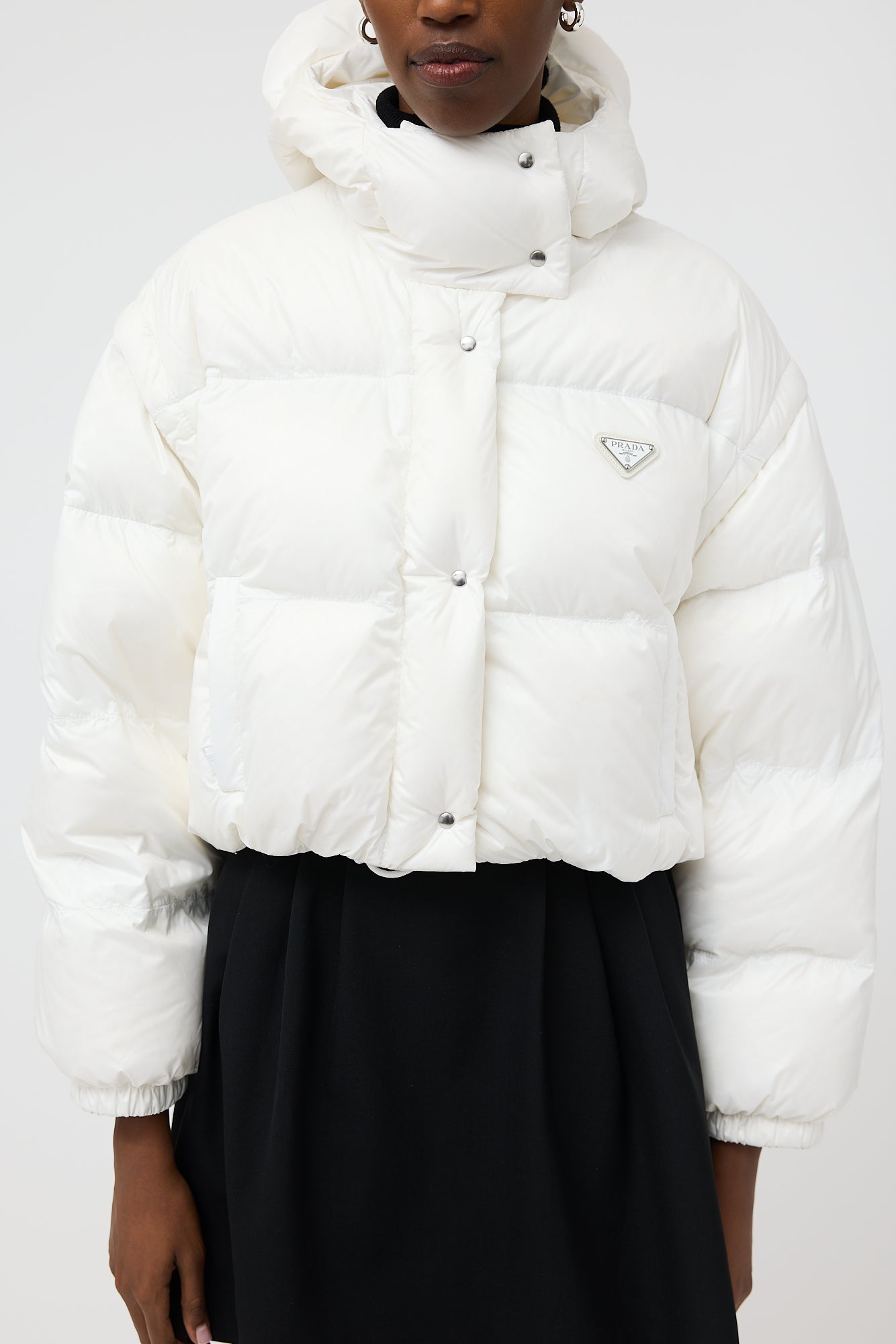 Prada 2022 Down & Nylon Convertible Puffer Jacket