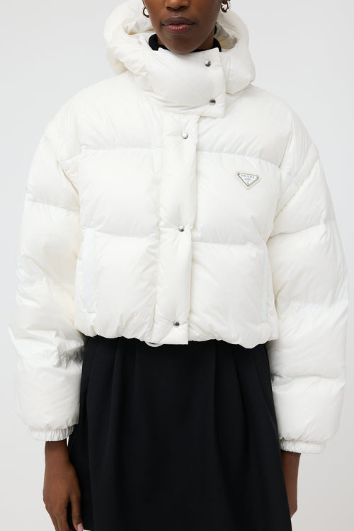 Prada 2022 Down & Nylon Convertible Puffer Jacket