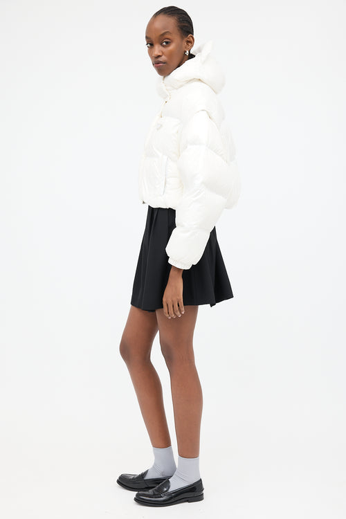 Prada 2022 Down & Nylon Convertible Puffer Jacket