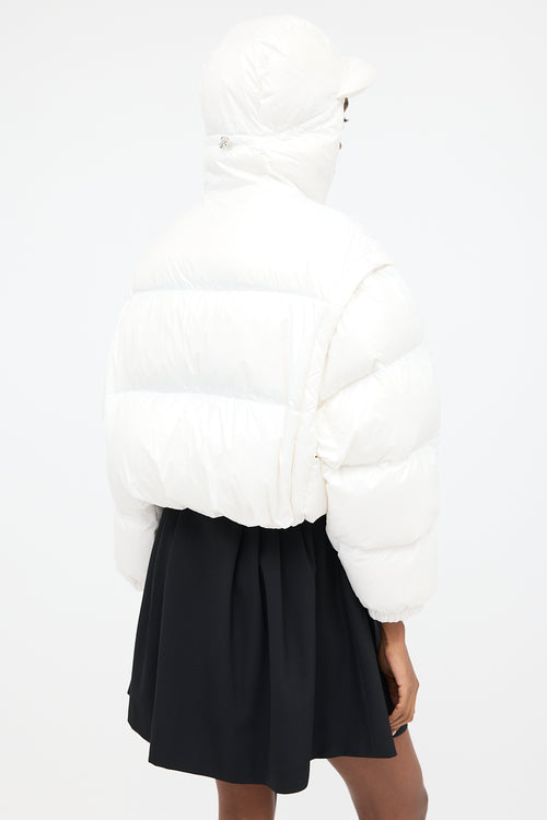 Prada 2022 Down & Nylon Convertible Puffer Jacket