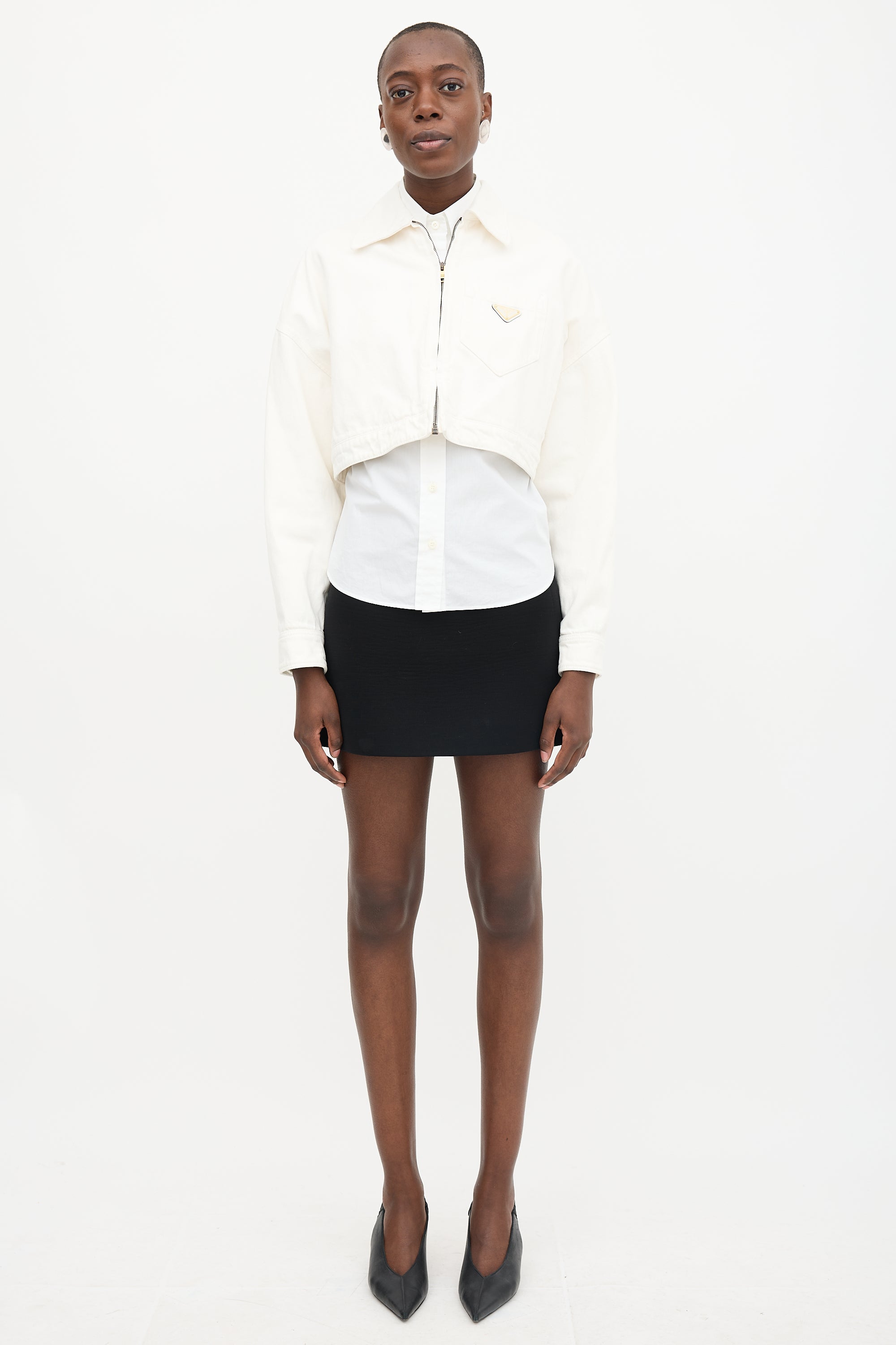 Prada 2023 Denim Cropped Jacket