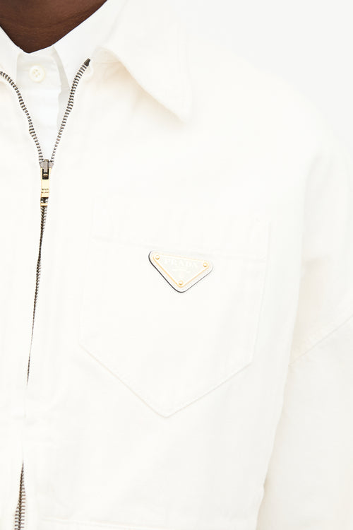 Prada 2023 Denim Cropped Jacket