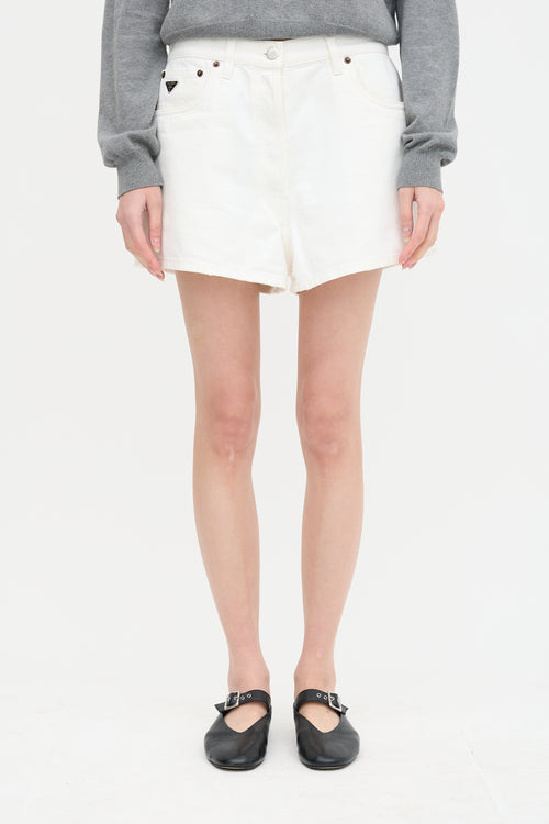 Prada 2023 Triangle Logo Shorts