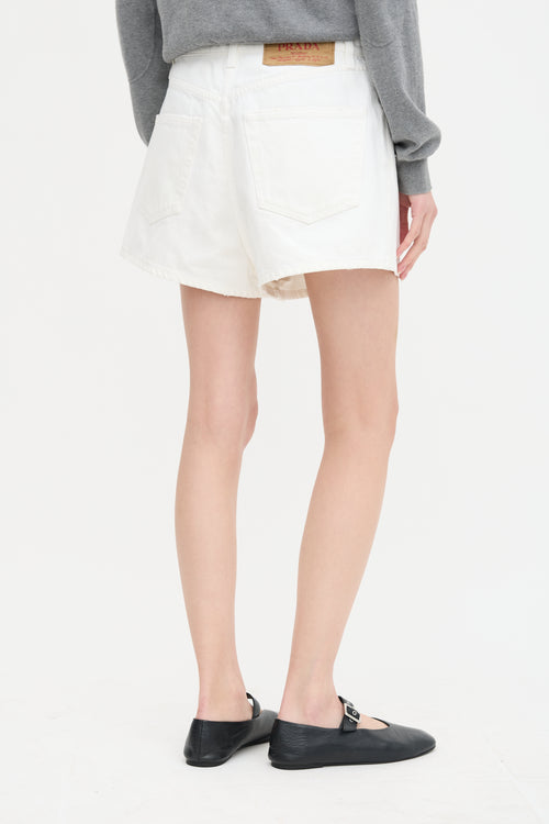 Prada 2023 Triangle Logo Shorts