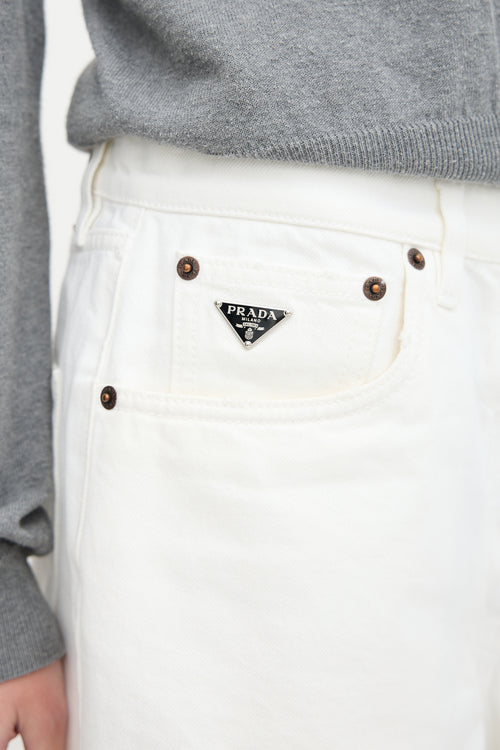 Prada 2023 Triangle Logo Shorts