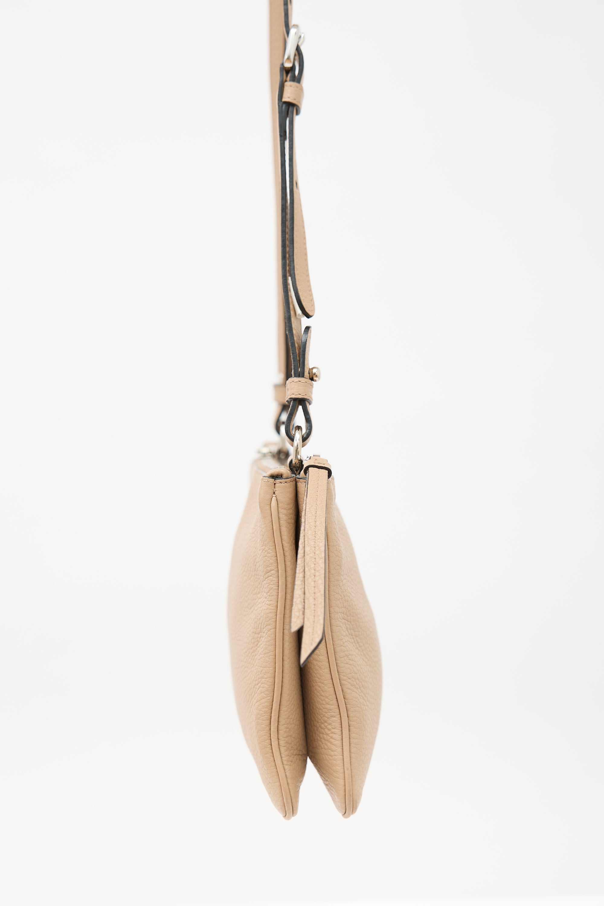 Prada Daino Leather Double Zip Bag